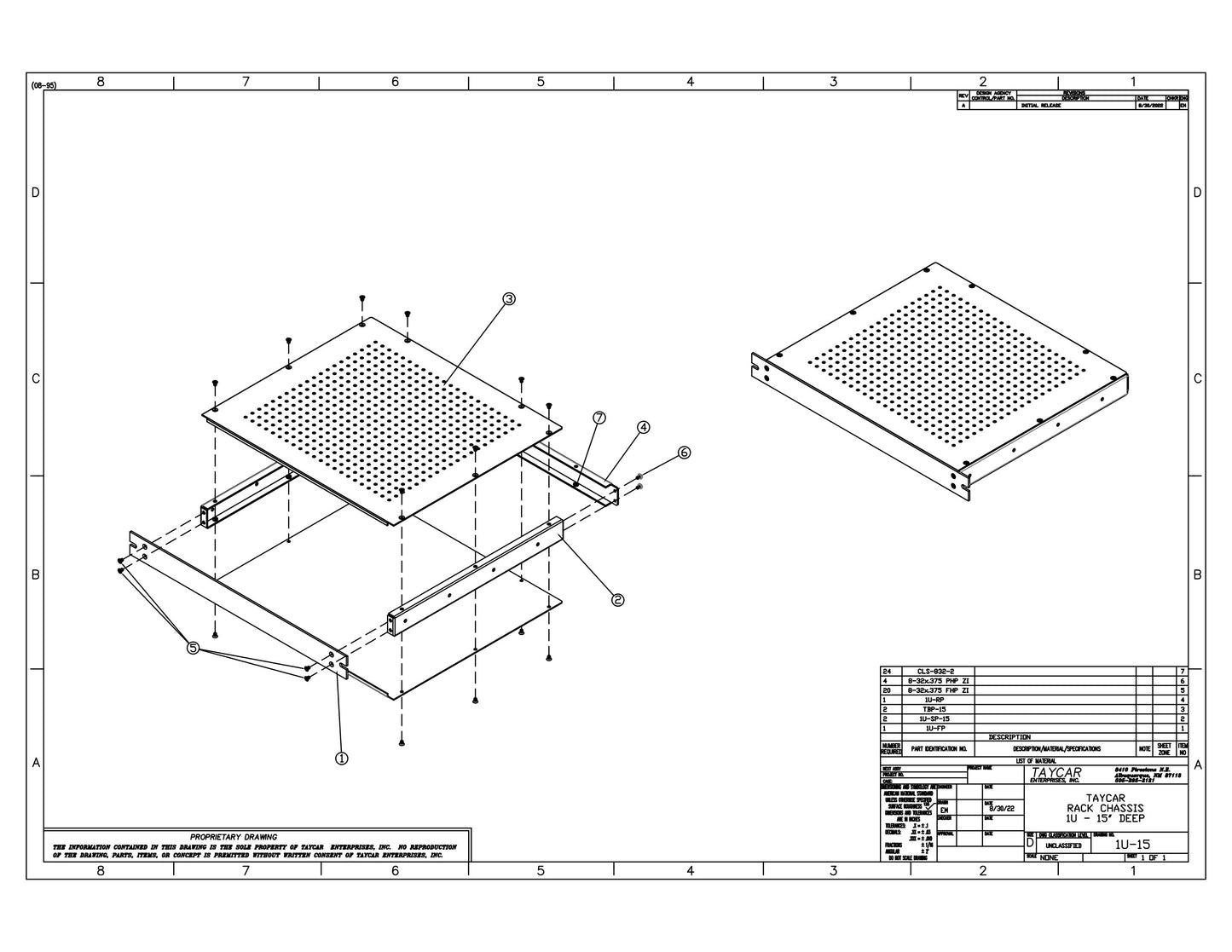 1U RACK MOUNT CHASSIS